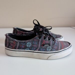Vans Authentic Off the Wall Lace Up Multi Colors Shoe Men’s 3.5 Women’s 5